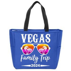 Retro Vegas Family Trip 2024 Zip Tote Bag