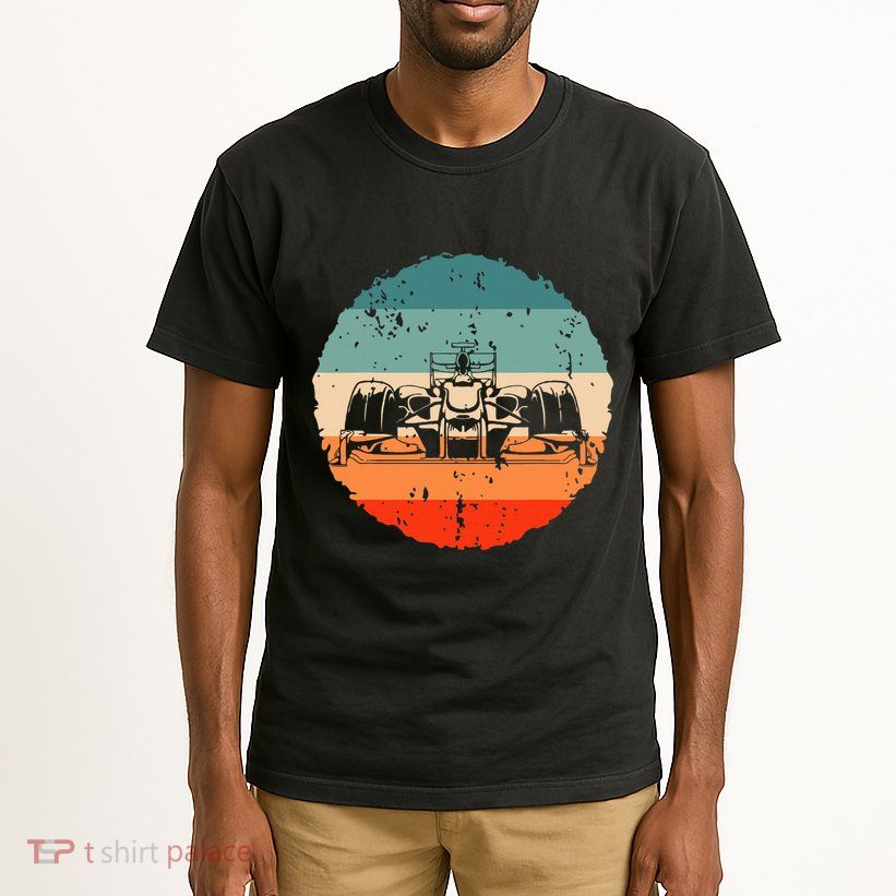 Retro Vintage Formula Racing Lovers Silhouette Race Car Fan Tall T-Shirt