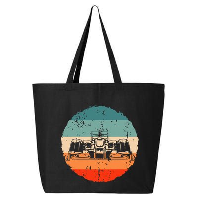 Retro Vintage Formula Racing Lovers Silhouette Race Car Fan 25L Jumbo Tote