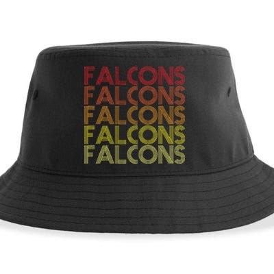 Retro Vintage Falcons Sustainable Bucket Hat