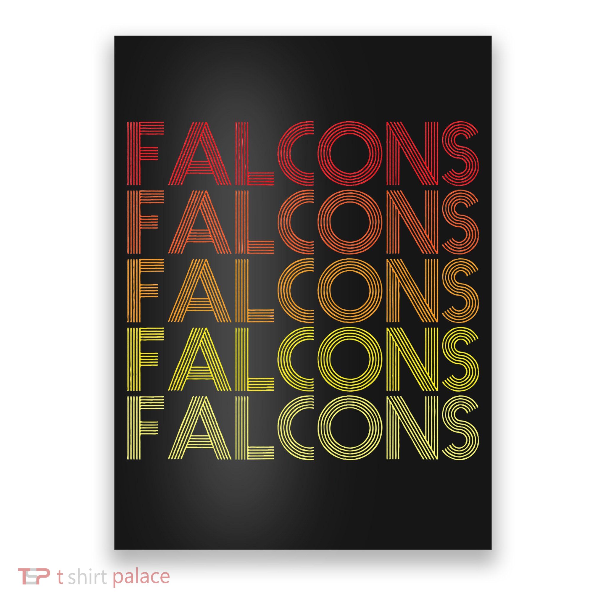 Retro Vintage Falcons Poster