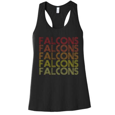 Retro Vintage Falcons Women's Racerback Tank