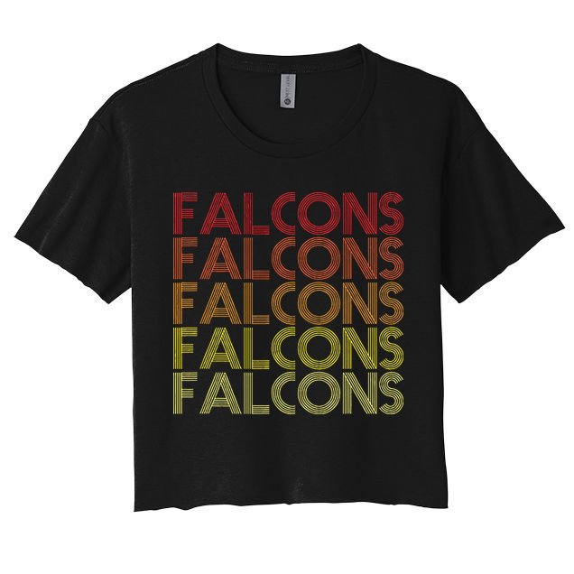 Retro Vintage Falcons Crop Top