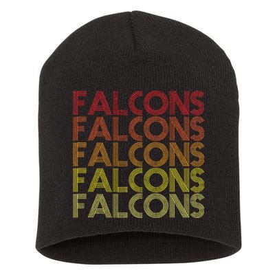 Retro Vintage Falcons Short Acrylic Beanie
