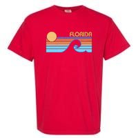 Retro Vintage Florida Sunset Wave Garment-Dyed Heavyweight T-Shirt