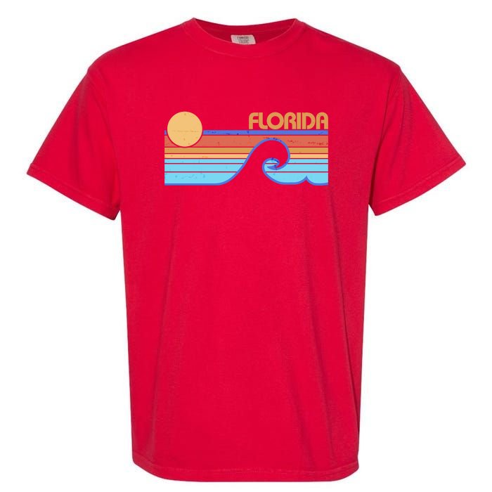 Retro Vintage Florida Sunset Wave Garment-Dyed Heavyweight T-Shirt