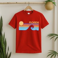 Retro Vintage Florida Sunset Wave T-Shirt