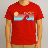 Retro Vintage Florida Sunset Wave T-Shirt
