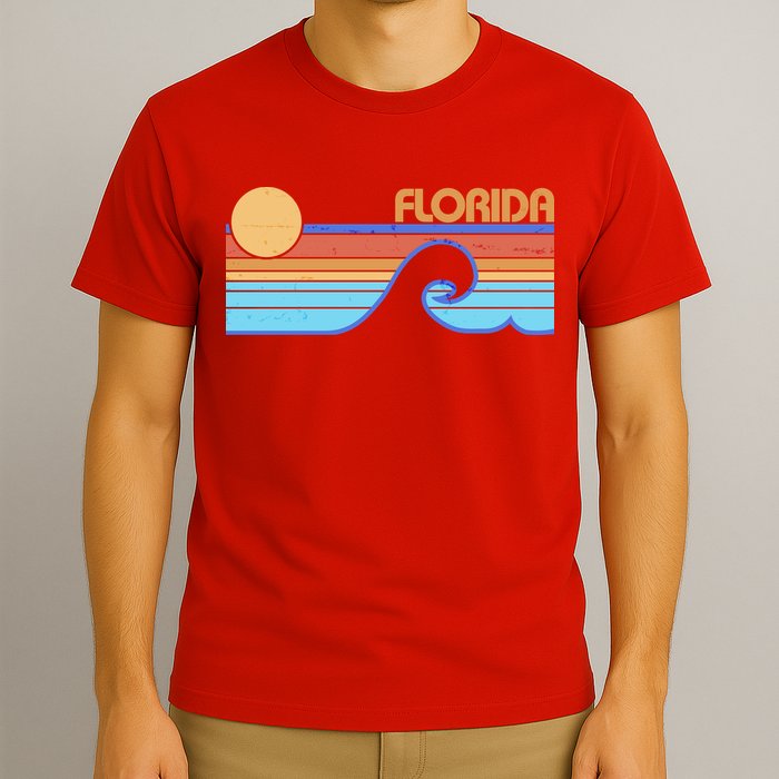 Retro Vintage Florida Sunset Wave T-Shirt