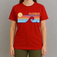 Retro Vintage Florida Sunset Wave T-Shirt