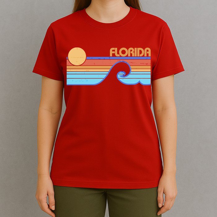 Retro Vintage Florida Sunset Wave T-Shirt
