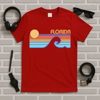 Retro Vintage Florida Sunset Wave T-Shirt