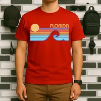 Retro Vintage Florida Sunset Wave T-Shirt