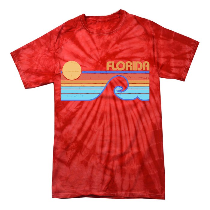 Retro Vintage Florida Sunset Wave Tie-Dye T-Shirt