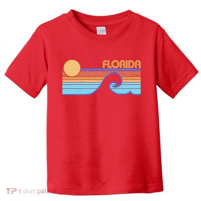 Retro Vintage Florida Sunset Wave Toddler T-Shirt