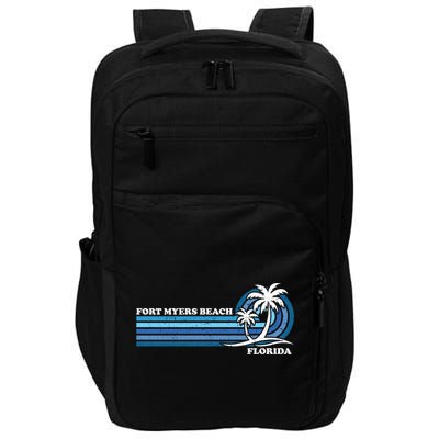 Retro Vintage Family Vacation Florida Fort Myers Beach Gift Impact Tech Backpack