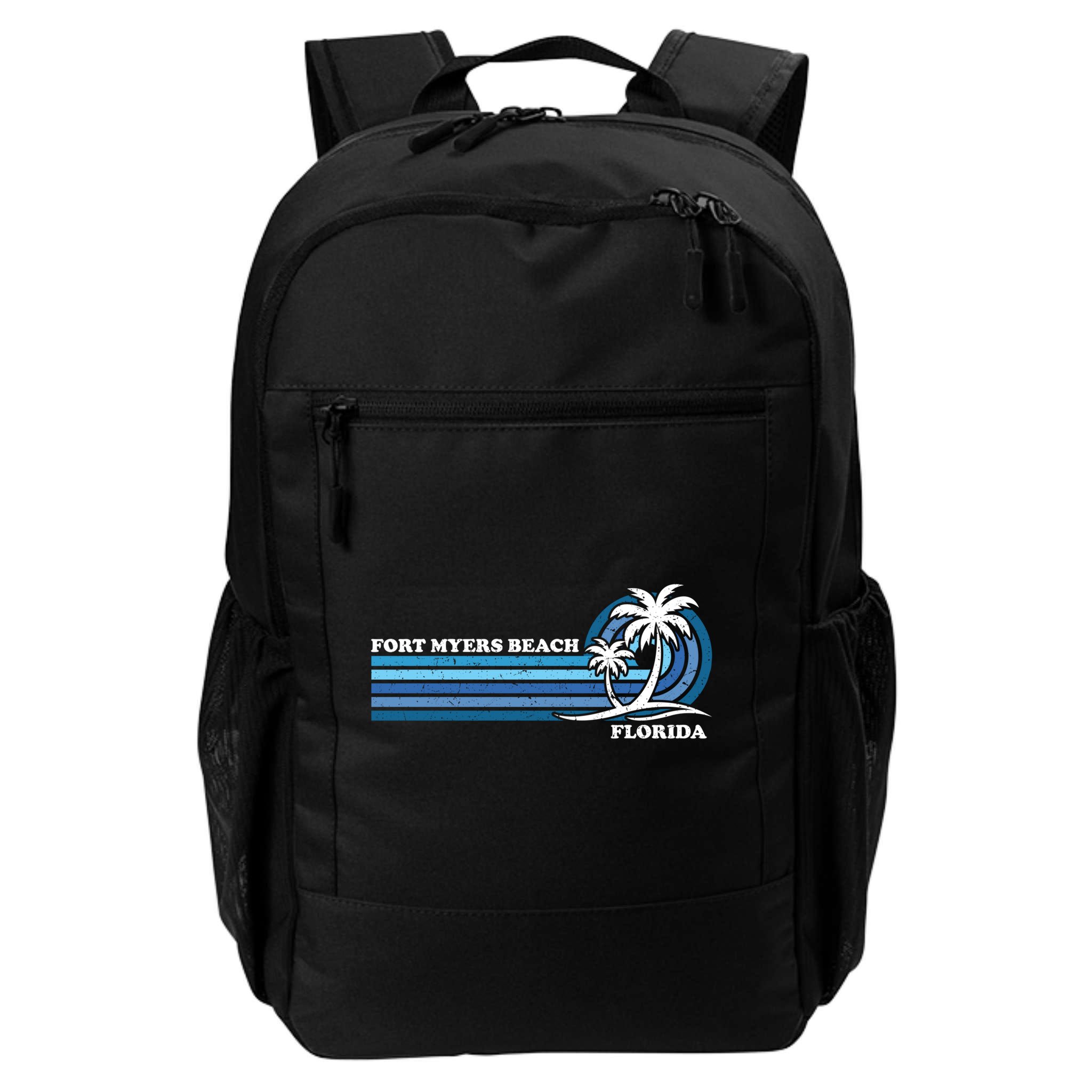 Retro Vintage Family Vacation Florida Fort Myers Beach Gift Backpack