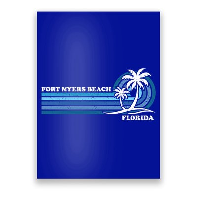 Retro Vintage Family Vacation Florida Fort Myers Beach Gift Poster