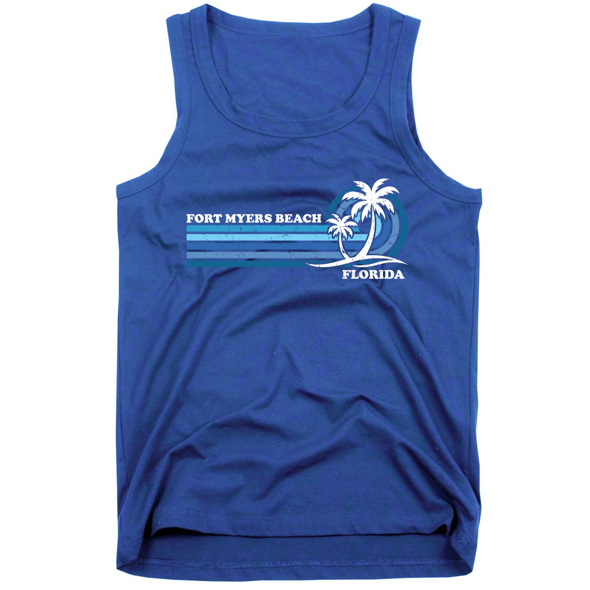 Retro Vintage Family Vacation Florida Fort Myers Beach Gift Tank Top