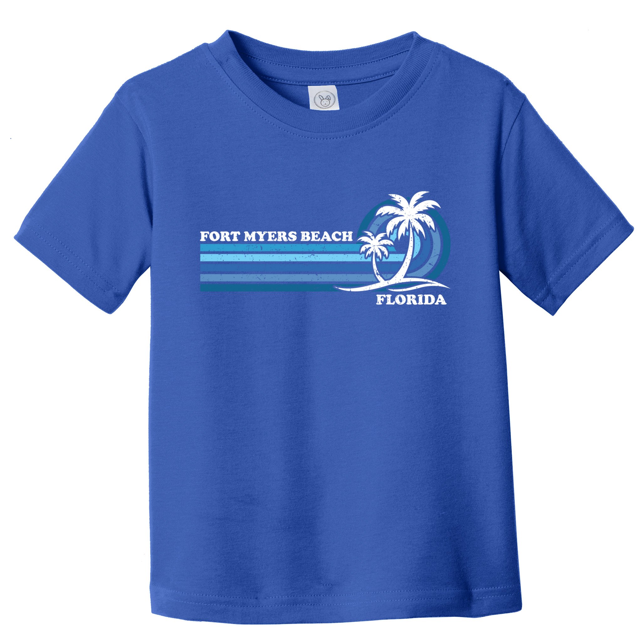 Retro Vintage Family Vacation Florida Fort Myers Beach Gift Toddler T-Shirt
