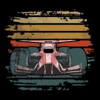 Retro Vintage Formula Racing Lovers Silhouette Race Car Fan Sweatshirt