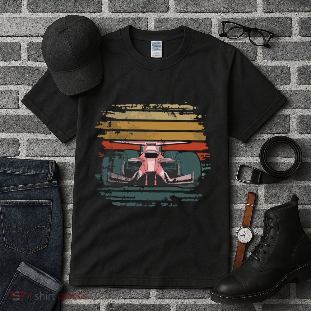 Retro Vintage Formula Racing Lovers Silhouette Race Car Fan Tall T-Shirt