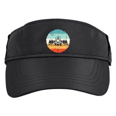 Retro Vintage Formula Racing Lovers Silhouette Race Car Fan Adult Drive Performance Visor
