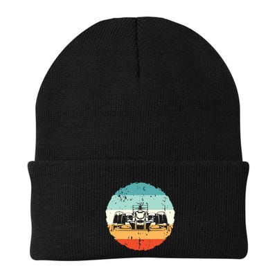 Retro Vintage Formula Racing Lovers Silhouette Race Car Fan Beanie