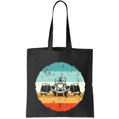 Retro Vintage Formula Racing Lovers Silhouette Race Car Fan Bag