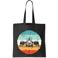 Retro Vintage Formula Racing Lovers Silhouette Race Car Fan Bag