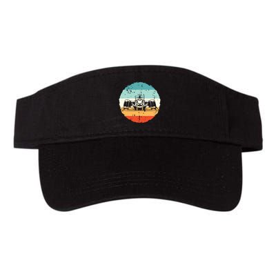 Retro Vintage Formula Racing Lovers Silhouette Race Car Fan Visor