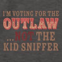 Retro Voting For The Outlaw Not The Sniffer Vector Backpack