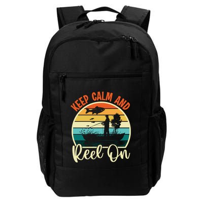 Retro Vintage Fishing Motif Backpack