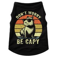 Retro Vintage Funny Capybara Dont Be Worry Be Capy Doggie Tank