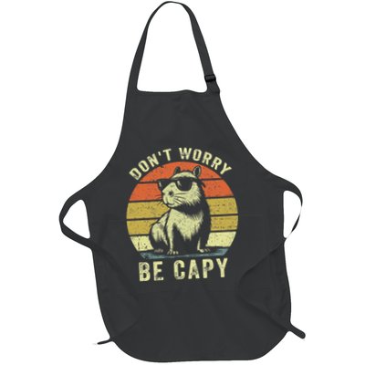 Retro Vintage Funny Capybara Dont Be Worry Be Capy Apron