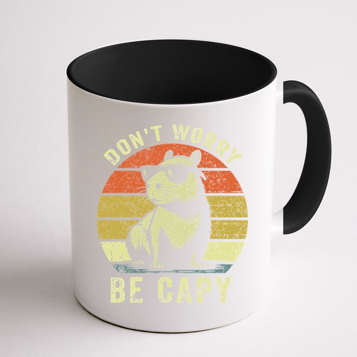 Retro Vintage Funny Capybara Dont Be Worry Be Capy Mug