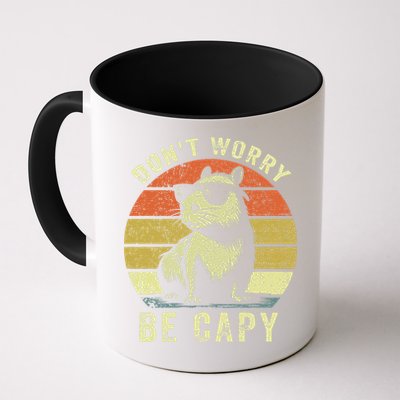 Retro Vintage Funny Capybara Dont Be Worry Be Capy Mug