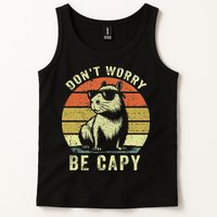 Retro Vintage Funny Capybara Dont Be Worry Be Capy Tank Top