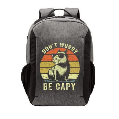 Retro Vintage Funny Capybara Dont Be Worry Be Capy Vector Backpack