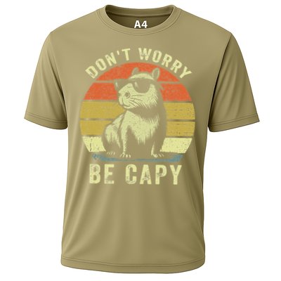 Retro Vintage Funny Capybara Dont Be Worry Be Capy Performance Shirt