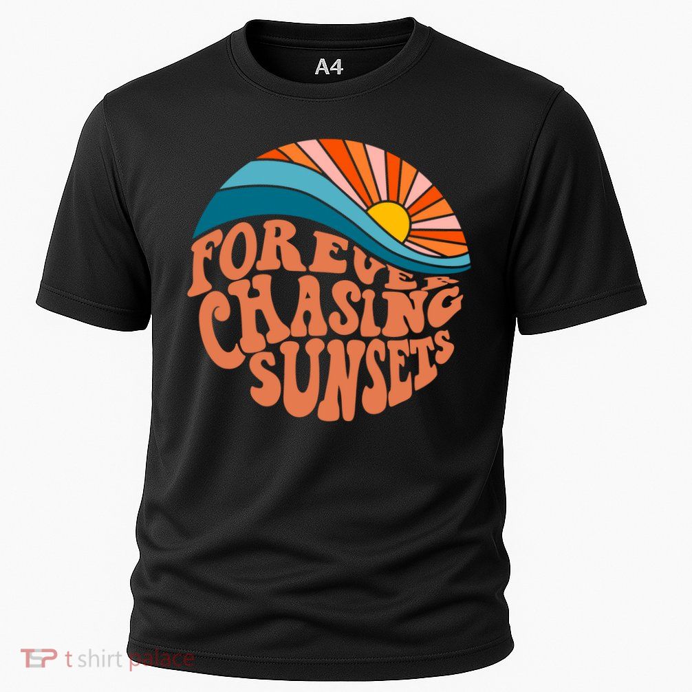 Retro Vintage Forever Chasing Sunsets Aesthetic Performance Shirt