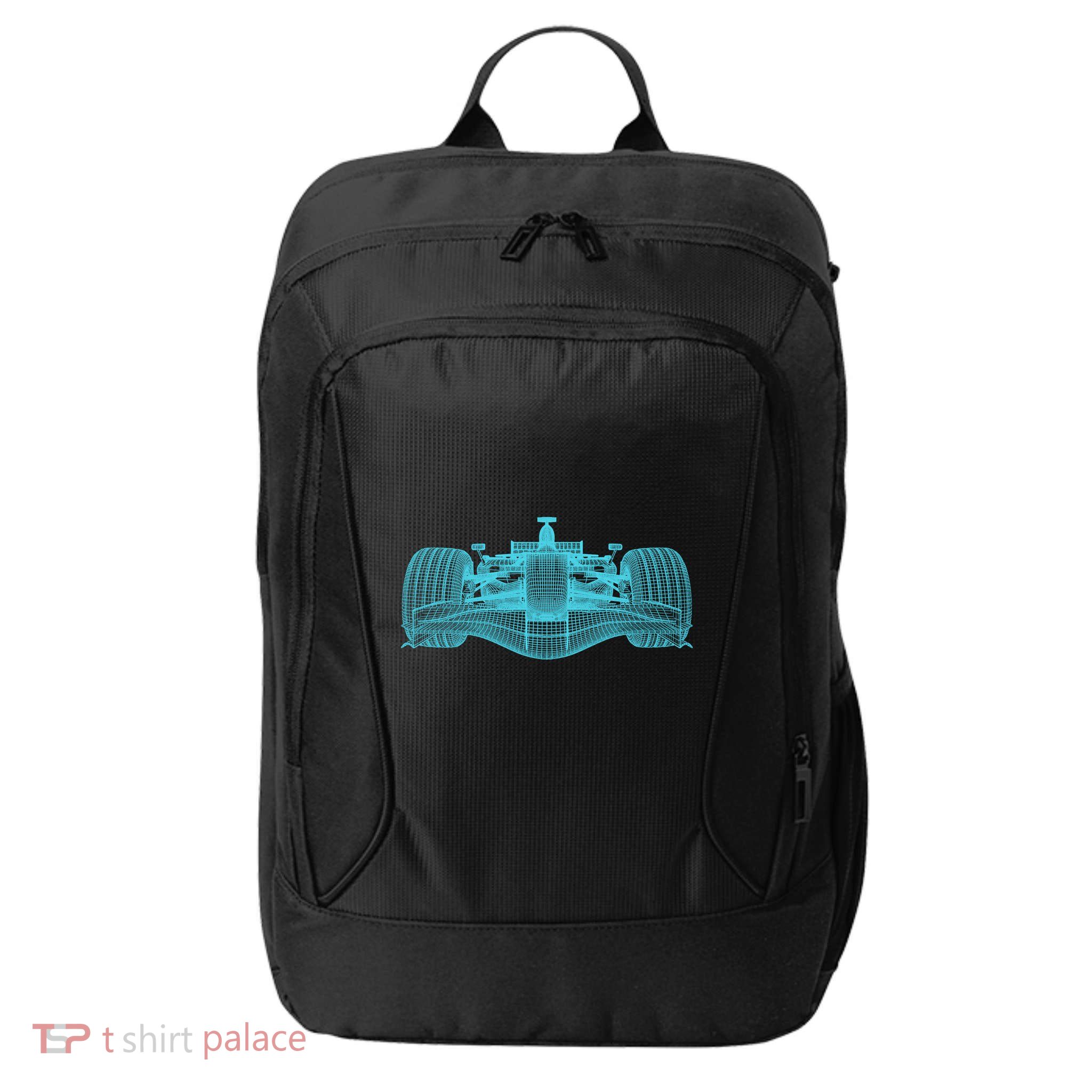 Retro Vintage Formula Racing Lovers Silhouette Gift City Backpack