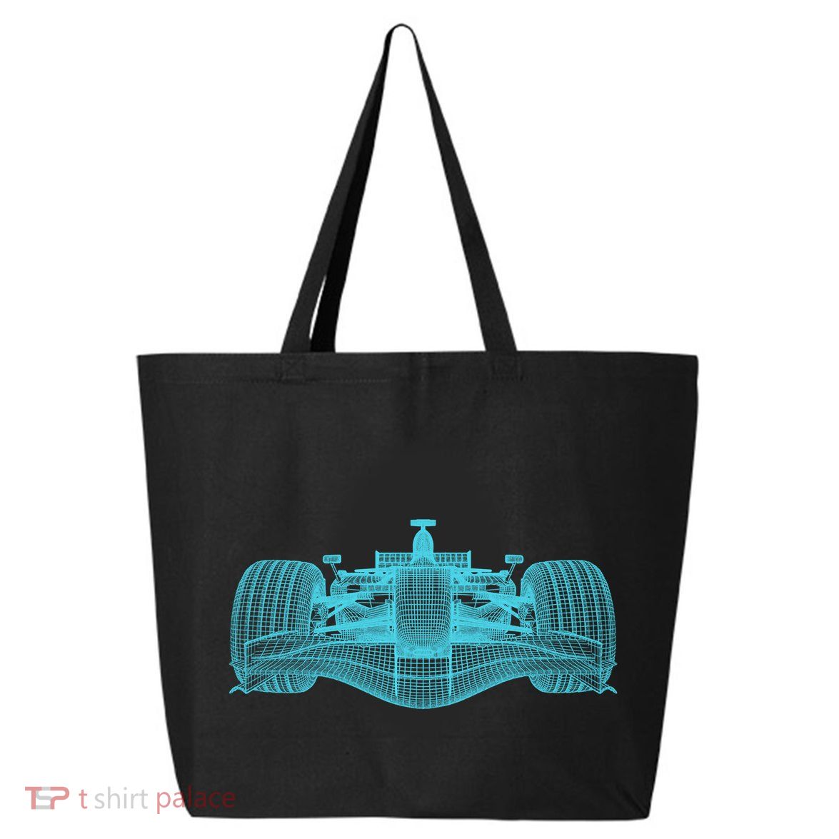 Retro Vintage Formula Racing Lovers Silhouette Gift 25L Jumbo Tote