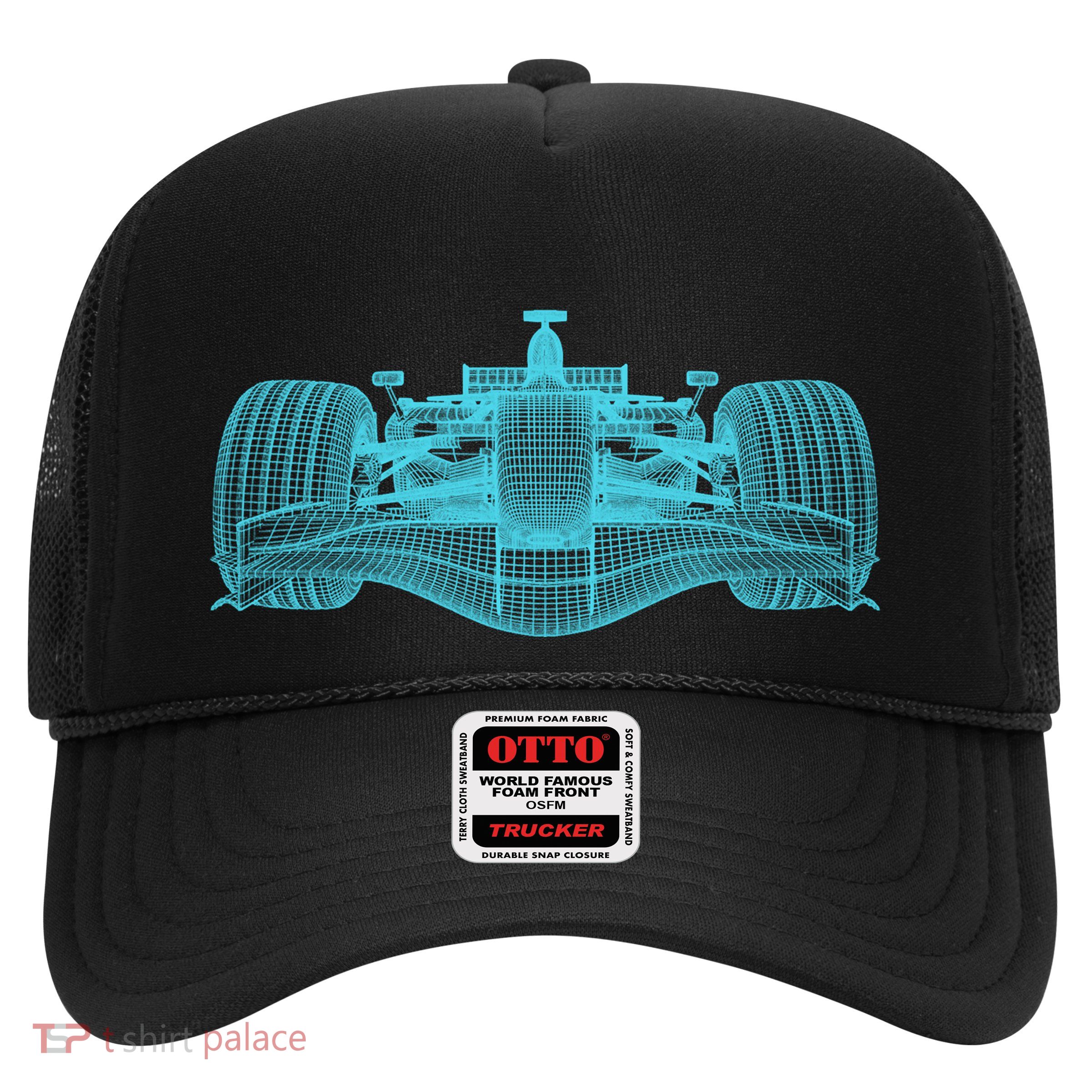 Retro Vintage Formula Racing Lovers Silhouette Gift Trucker Hat