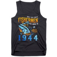 Retro Vintage Fisherman Are Born In 1944 Fishing Birthday Tank Top