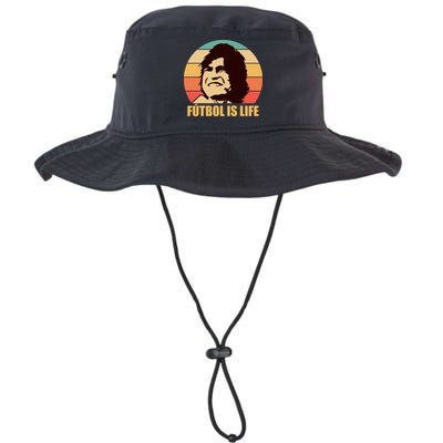 Retro Vintage Futbol Is Life Bucket Hat