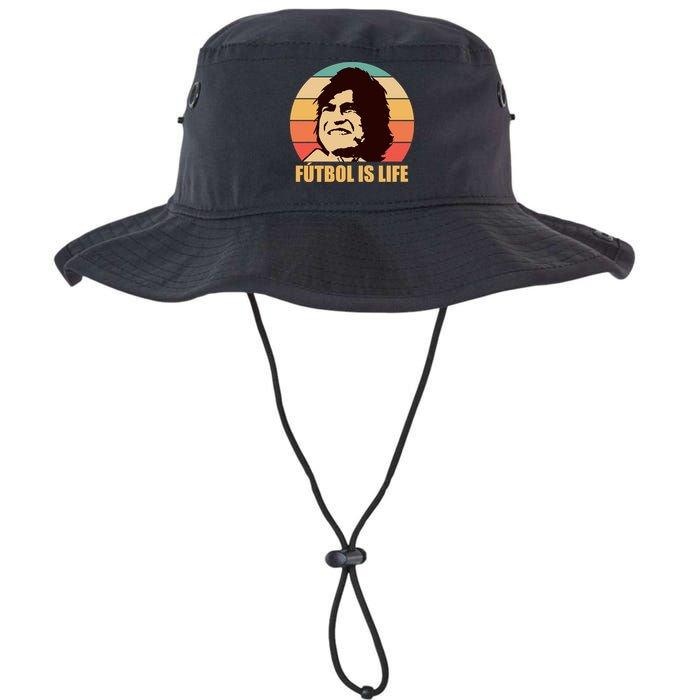 Retro Vintage Futbol Is Life Bucket Hat