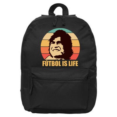 Retro Vintage Futbol Is Life 16 in Basic Backpack