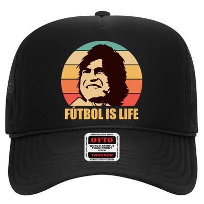 Retro Vintage Futbol Is Life Trucker Hat
