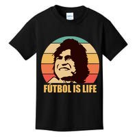 Retro Vintage Futbol Is Life Kids T-Shirt